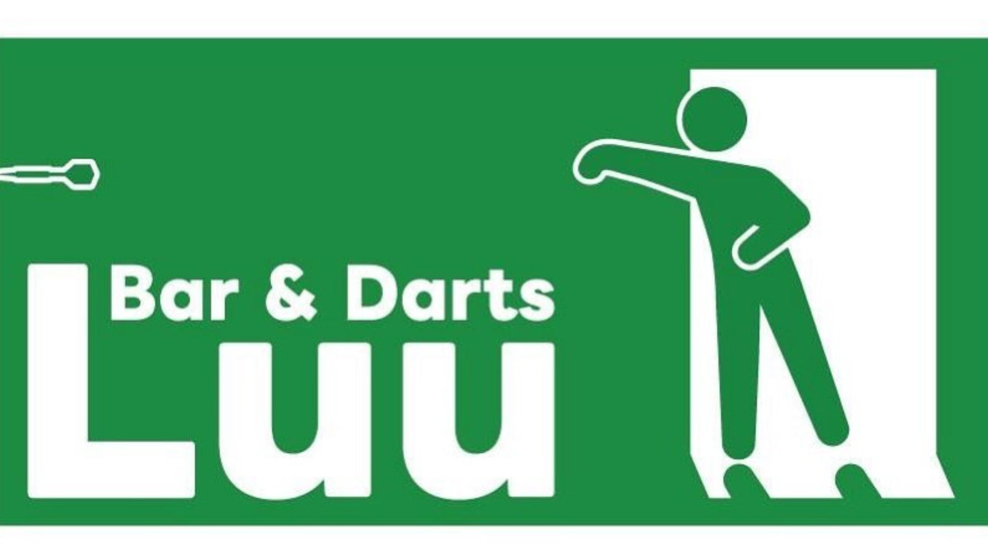 Bar & Darts Luuの公式ロゴマーク。緑を基調としたデザイン。